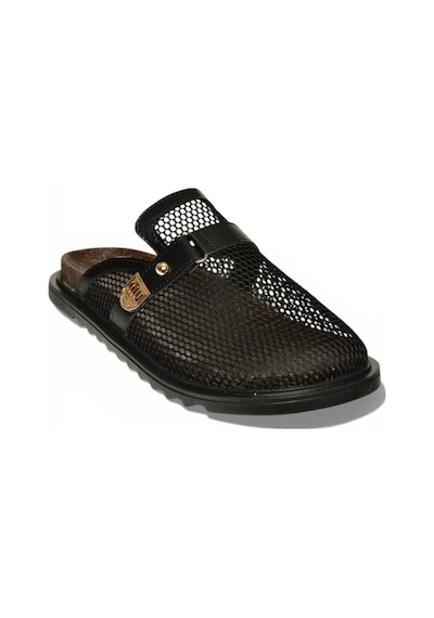 Fox Shoes Y250505115 Siyah File Detaylı Kadın Terlik