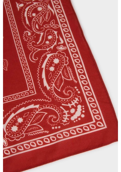Defacto Kadın Desenli Pamuklu Bandana N7447az26smog520 Turuncu-og520