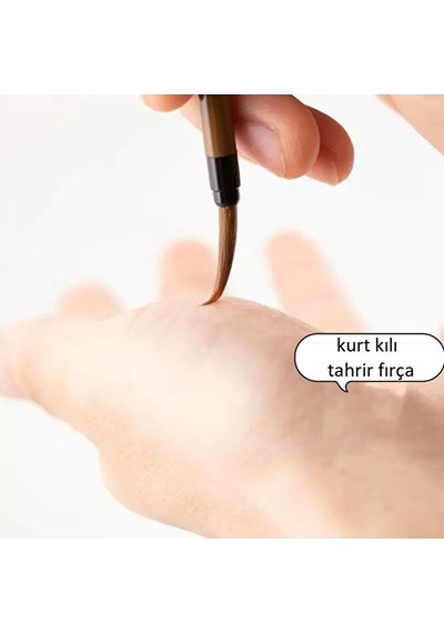 Tahrir Fırça Seti 1-2-3 Numara, Kurt Kılı, Çini, Seramik, Tezhip, Minyatür, Boyama-set 3 Adet