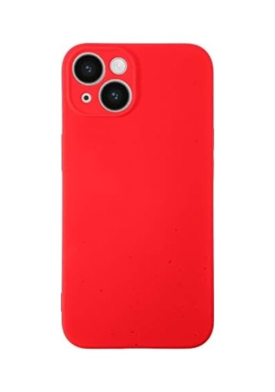 Apple İphone 14 İle Uyumlu Kapak Içi Kadife Kamera Korumalı Lansman Silikon Kılıf - Kırmızı 50 x 22