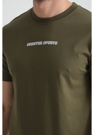 Shooter Sportwear Shooter Erkek Bisiklet Yaka Tişört Premium Pamuklu Yüksek Kalite Regular Fit Haki Shooter Sportwear Shooter Erkek Bisiklet Yaka Tişört Premium Pamuklu Yüksek Kalite Regular Fit Haki