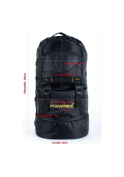 Powerex Siyah 80lt. Outdoor Sırt Çantası