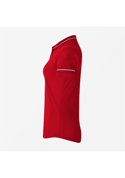 Nike W Academy 21 Polo Kadın Polo Yaka Tişört KIrmızı Kırmızı
