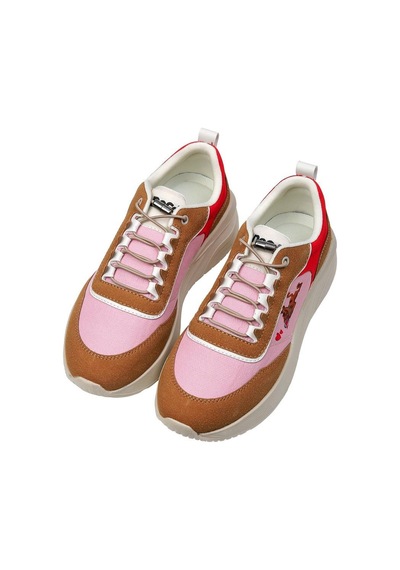 Kadın Vegan Deri Pembe Sneakers - Warner Bros Scooby Doo Found Love Tasarım Çok Renkli Kadın Vegan Deri Pembe Sneakers - Warner Bros Scooby Doo Found Love Tasarım Çok Renkli