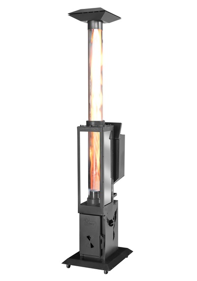 Geniş Camlı Dış Mekan Pelet Sobası - 6 Kw, Ayarlanabilir Isı Teknolojisi