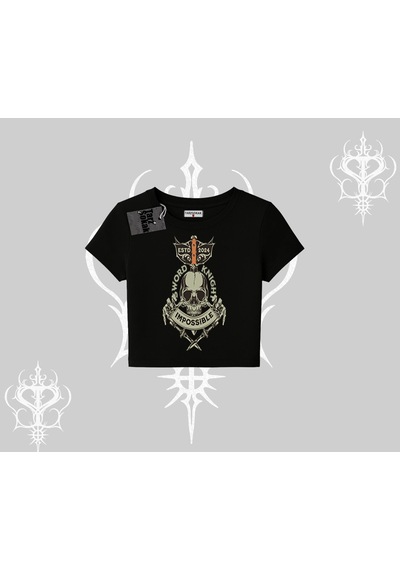 Tarzsokak Babby Tee Tshirt Sword Knight Skull Impossible Street Creed Siyah