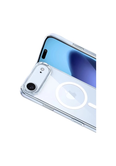 Newface Apple İphone 17 Air Combo Sert Şeffaf Magsafe Kapak - Şeffaf