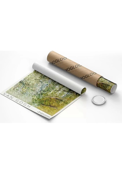 Çerçevesiz Poster Vincent Van Gogh Riverbank'da Bahar Vakti