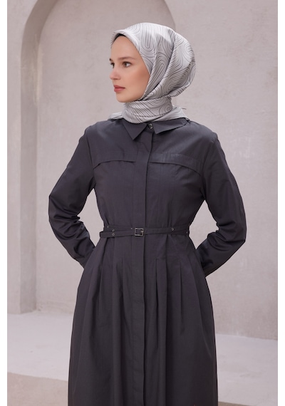BELLİ İpek Twill Eşarp 4209d01 Gümüş - 04