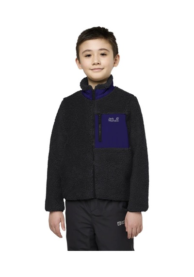 Jack Wolfskın Jack Wolfskin Ice Curl Unisex Çocuk Outdoor Ceketi Poı0 Siyah