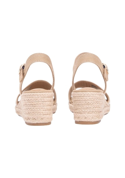Tommy Hilfiger Kadın Mid Wedge Espadrille Webbing Sandalet Fw0fw09230rbc-16138 Haki