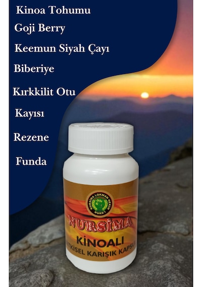 Nursima Kinoalı Bitkisel Karışık Kapsül 60 Kapsül Doğal Bitkisel Takviye Edici Gıda