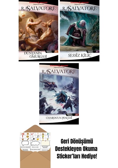 Dünyanın Omurgası Drizzt Efsanesi 12. Kitap + Sessiz Kılıç Drizzt Efsanesi 11. Kitap + Charon Un Pençesi Drizzt Efsanesi 22. Kitap