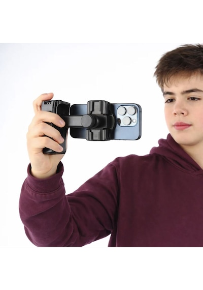 Ayex Manyetik Vlogging El Gribi Bluetooth Uzaktan Kumandalı, Tripod Ve Cold Shoe Uyumlu Siyah