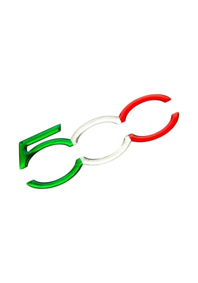 Fiat 500 3D Sticker 2 Adet