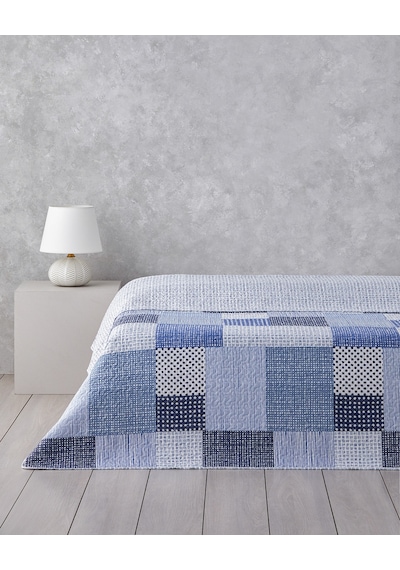 English Home Harlem King Size Çok Amaçlı Örtü 240x220 Cm Lacivert Lacivert