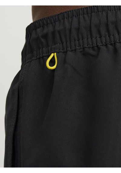 Jack & Jones Erkek Logo Detaylı Deniz Şortu - Fiji - 12225961 - 1 Black