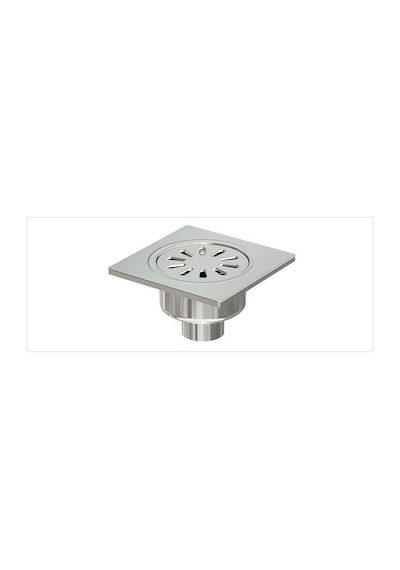 Komple Paslanmaz Premium Yer Sifonu / Süzgeci Alttan Çıkışlı 15*15 Q70