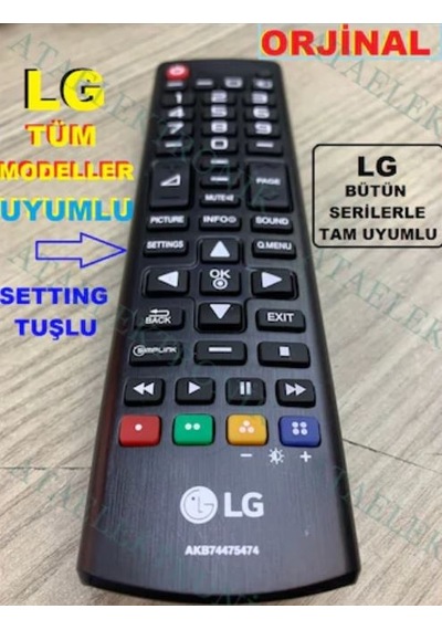 Lg Tüm Modellerine Uyumlu Lcd Led Tv Kumandası-