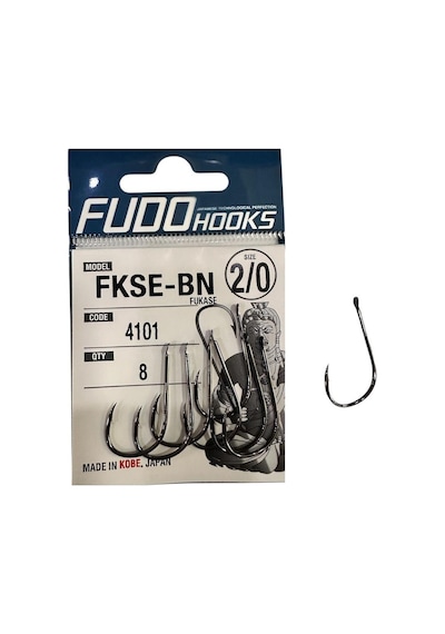 Fudo 4101 No:2/0 Fukase Black Nikel Olta İğnesi 8 Adet