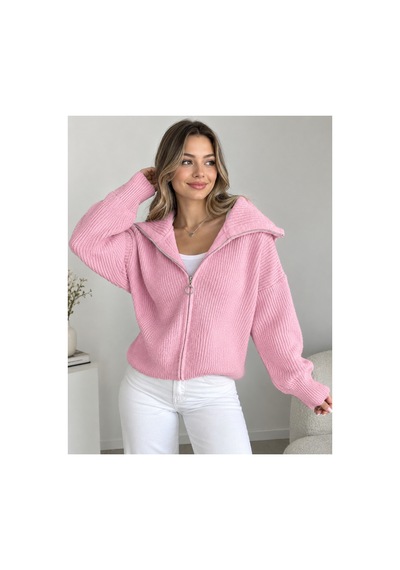 Flex Fashıon Kadın Esnek Örgü Fermuarlı Devrik Yaka Yumoş Triko Hırka Pembe - 760178304 Pembe - 760178304 Pembe Flex Fashıon Kadın Esnek Örgü Fermuarlı Devrik Yaka Yumoş Triko Hırka Pembe - 760178304 Pembe - 760178304 Pembe