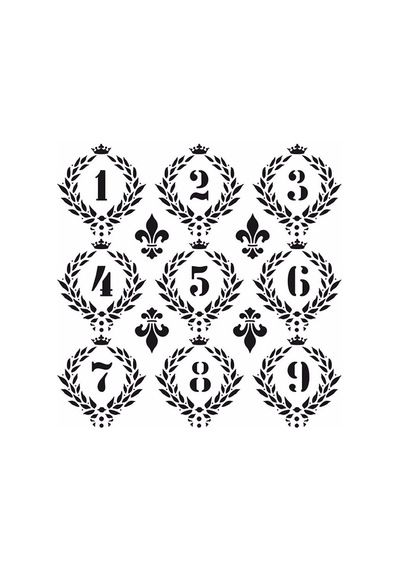 Home Decor Mini Stencıl Hdm-12 25X25