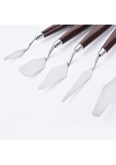 Metal 5’Li Pasta Sıvama Bıçağı Krema Paleti Set