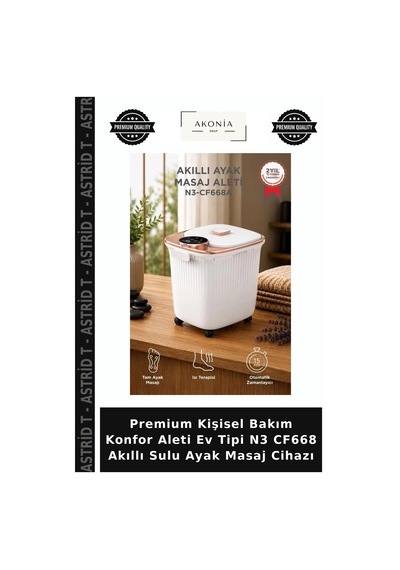 Premium Kişisel Bakım Konfor Aleti Ev Tipi N3 Cf668 Akıllı Sulu Ayak Masaj Cihazı Beyaz