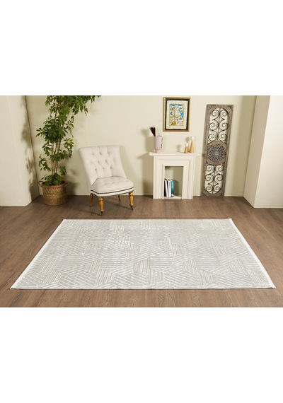 Mariesse Home Vista Koleksiyonu Modern Dokuma Halı Salon Oturma Odası Koridor Halısı Gri