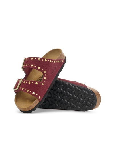 Birkenstock Bırkenstock Arizona Rivet Veloursleder Kadın Terlik 1030329 Kahverengi