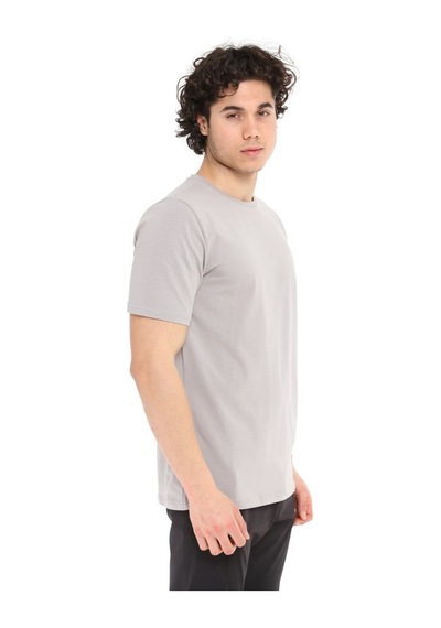 Raru Erkek %100 Pamuk T-Shirt Gravıs Bej