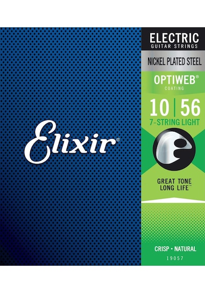 Elixir 19057 Optiweb 7 Telli Elektro Gitar Teli 10-56