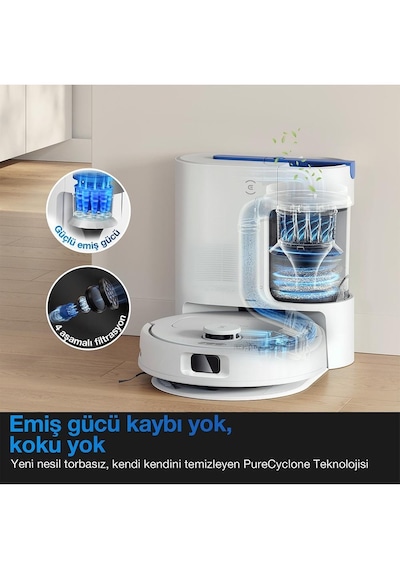 Ecovacs Deebot N20E Plus Robot Süpürge + Mop