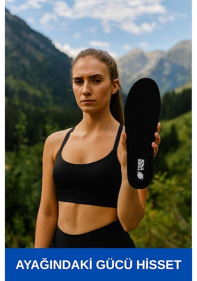 Tıger Track Flexistep Spor Ve Günlük Kullanım Için Ultra Konforlu Ortopedik Ayakkabı Tabanlığı Kadın Erkek
