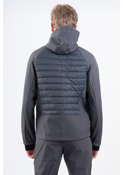Maraton Sportswear Regular Erkek Kapşonlu Uzun Kol Outdoor Antrasit Ceket 20385 Antrasit