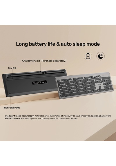 Unıtek Slımduo 2.4ghz Klavye Setı T054agy01-us Optik