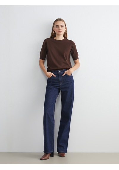 Lcw Vision İndigo Straight Fit Kadın Jean Pantolon