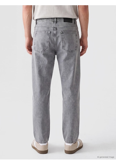 Lcw Jeans Gri 7145 Baggy Fit Erkek Jean Pantolon