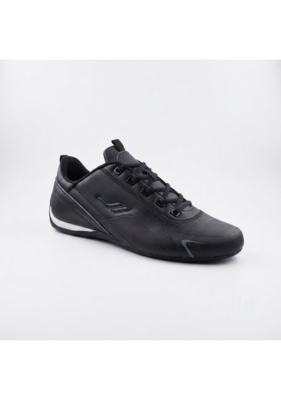 Lescon Smash 9 Erkek İnce Taban Rahat Hafif Sneaker Spor Ayakkabı Siyah
