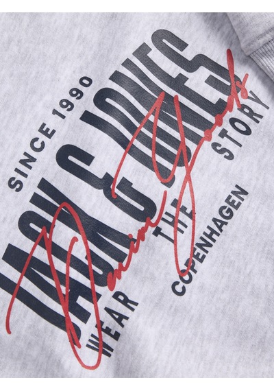 Jack&jones Erkek Göğüs Baskılı Bisiklet Yaka Uzun Kollu Sweatshirt - Aero - 12298492 White Melange-big Print-1274743 Jack&jones Erkek Göğüs Baskılı Bisiklet Yaka Uzun Kollu Sweatshirt - Aero - 12298492 White Melange-big Print-1274743