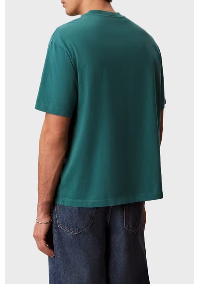 Calvin Klein % 100 Pamuk Relaxed Fit Logolu T Shirt Lv04rg814g8zu Erkek T Shirt Lv04rg814g 8zu Petrol