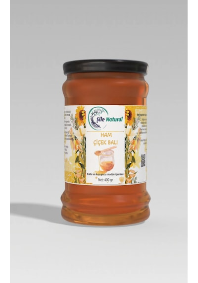 Çiçek Balı Cam Kavanoz 400 Gr - %100 Doğal Ham Çiçek Balı