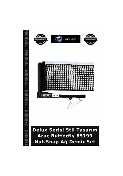 Delux Serisi Stil Tasarım Araç Butterfly 85199 Nut.snap Ağ Demir Set