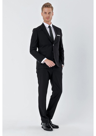 İmza Siyah Gabardin Kırlangıç Yaka 6 Drop Slim Fit Dar Kesim Basic Takım Elbise 1001245011 Siyah İmza Siyah Gabardin Kırlangıç Yaka 6 Drop Slim Fit Dar Kesim Basic Takım Elbise 1001245011 Siyah