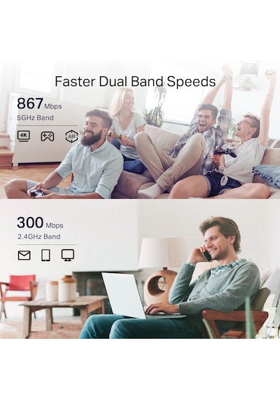 Tp-link Re330 Wlan Amplifikatör Tekrarlayıcı Ac1200 867 Mbps 5 G