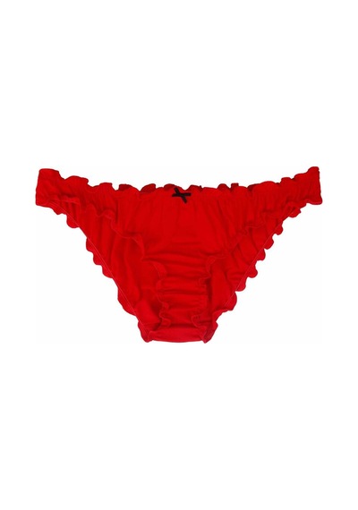 Sebatingo Kadın Külot Bikini Fırfırlı Pamuklu Çok Renkli 5 Li Paket Çok Renkli