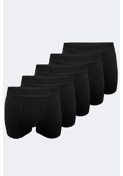 Malabadi Erkek Siyah 5 Li Paket Milan Modal Boxer Mb14 Siyah