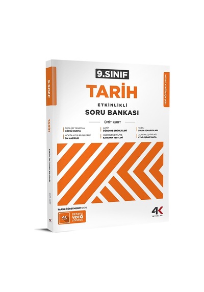 4k 2026 9. Sınıf Tarih Etkinlikli Soru Bankası
