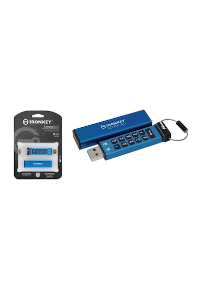 Kingston Ironkey IKKP200-8GB 8 GB USB Şifreli Tuş Takımı Flash Bellek