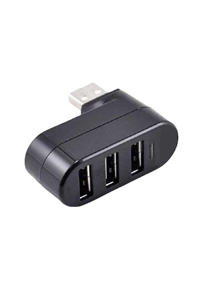 3 Port 180 Dirsek Usb Hub Çoğaltıcı Çoklayıcı Usb 2.0 Çoklama Sku: Mır8690010134752
